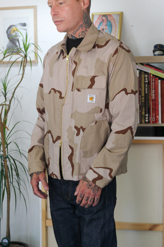 The Team Jacket in Cotton Ripstop Desert Camo